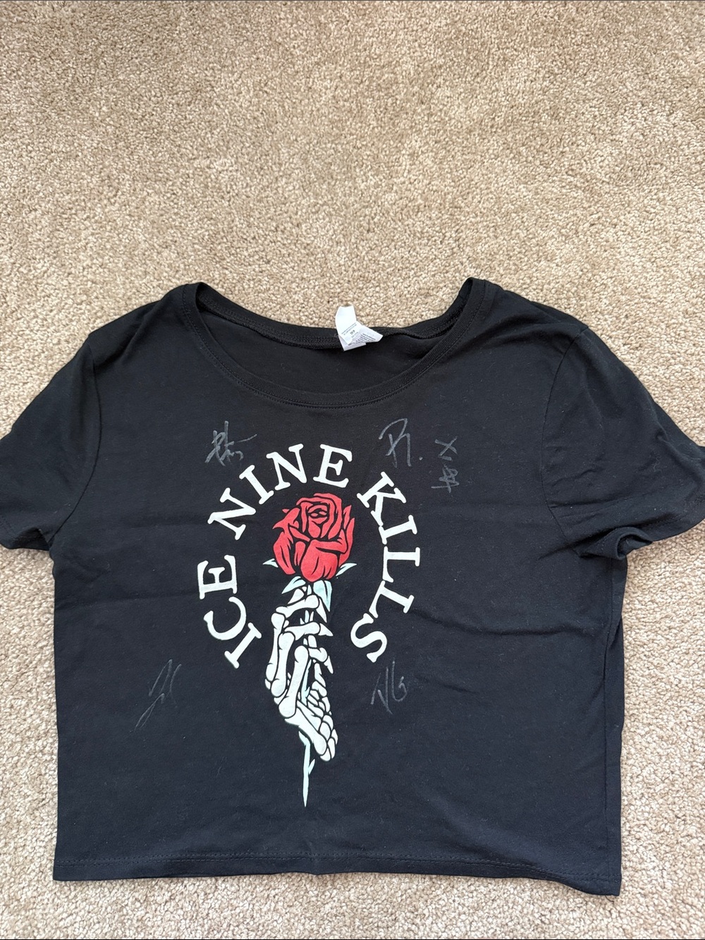 Women's ICE NINE KILLS signed Crop Tee
